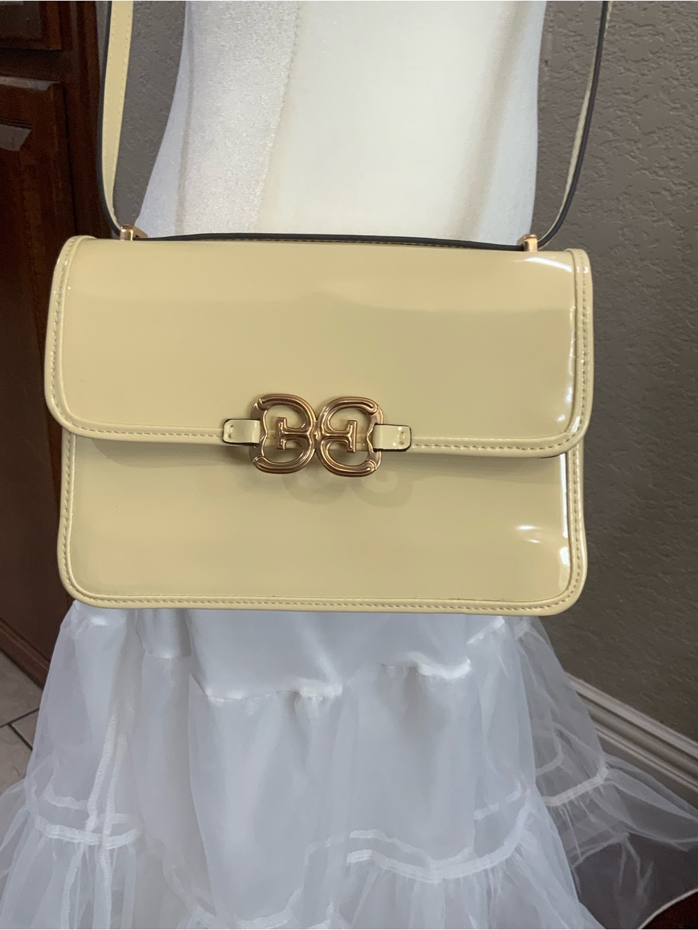 Sam Edelman “Christy Box” Small Convertible Shoulder Bag in 💛Pale Yellow